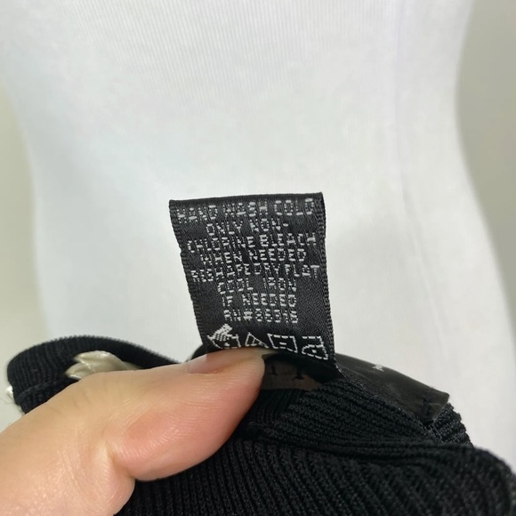 NWT Finity Black Sweater Woven Neckline Sz. XL - Picture 9 of 9